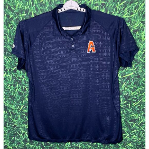 Auburn University Marching Band AU Navy Blue Short Sleeve Polo Shirt Women’s XL - Picture 1 of 4
